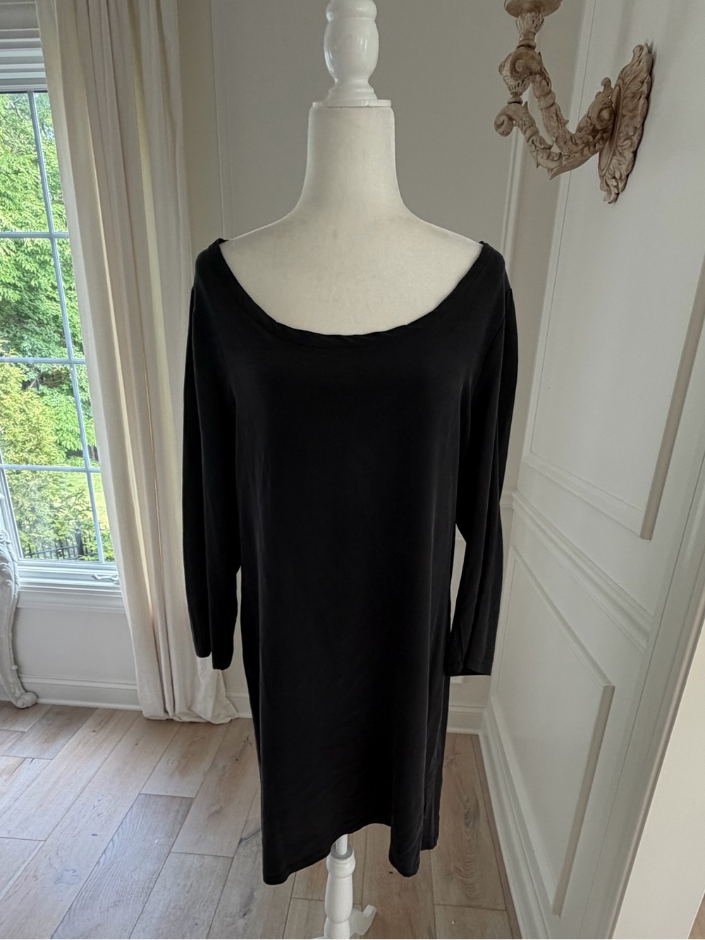 Gypsy 05 Silk Scoop Neck Black Dress